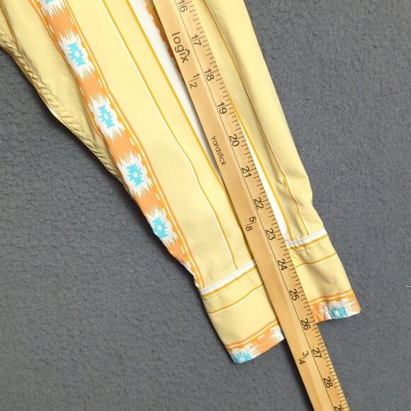 Schaefer Outfitters Snap Shirt Men's XL Yellow Rangetek Western Guide Southwest - Picture 7 of 11